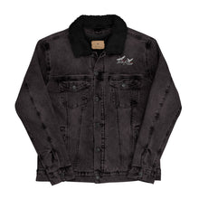 Load image into Gallery viewer, Jinrai Swan Sunset Denim Sherpa Jacket