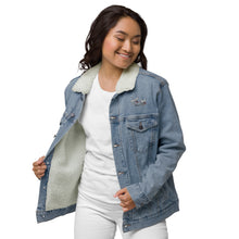 Load image into Gallery viewer, Jinrai Swan Sunset Denim Sherpa Jacket